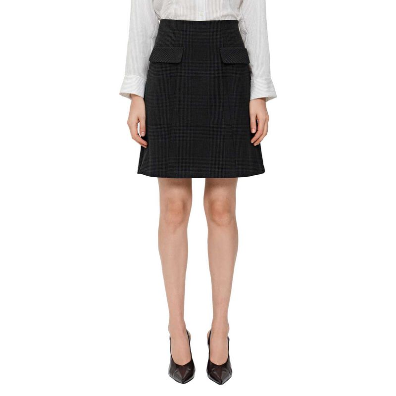 Veronika Maine Houndstooth Check Mini Skirt image number 0